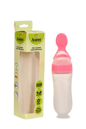 Asees Silicone Squezee Bottle With Spoon